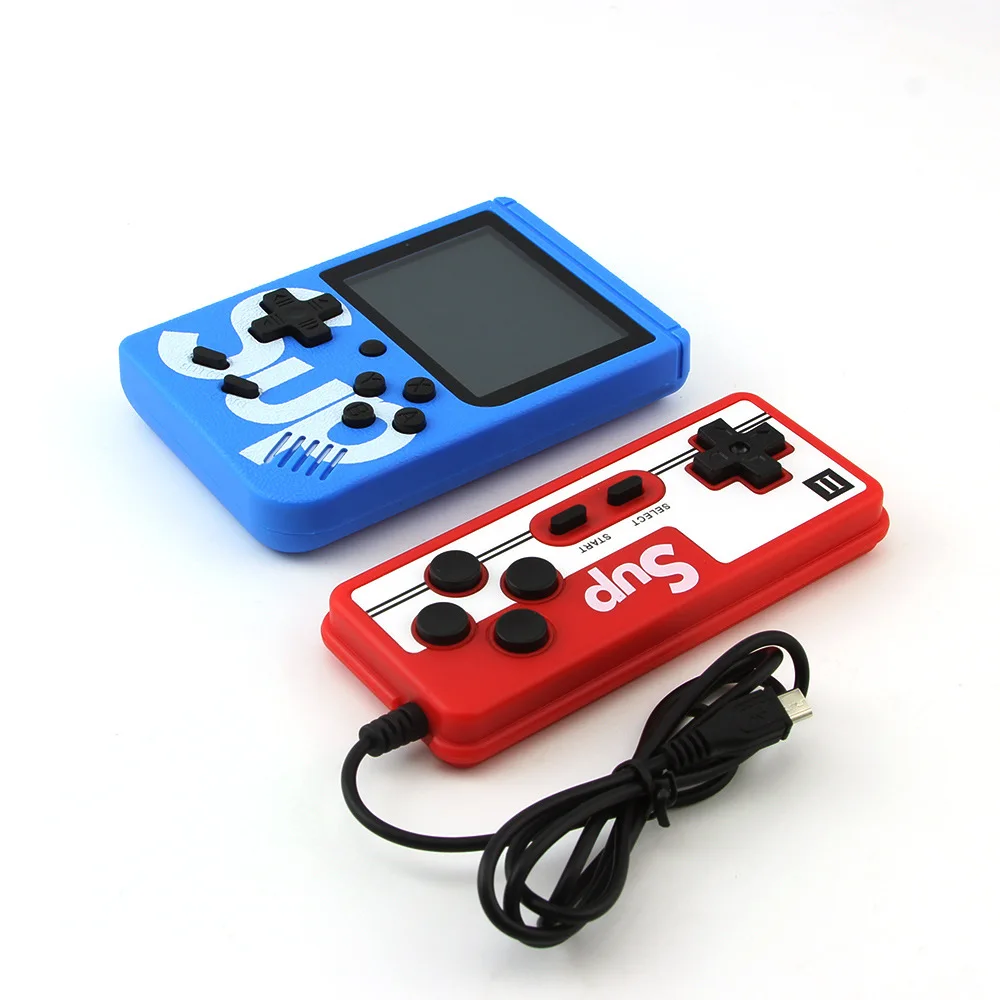 

2020 Best selling SUP 400 in 1 Mini Game Player Handheld TV Video Game Console Built- in 400 Retro Classic Games for Xmas gifts, Black white red blue yellow