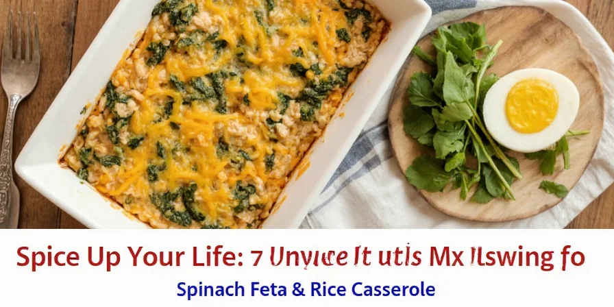 Rice with spinach and feta