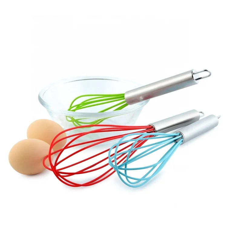 

Kitchen Non-Stick Manual Egg Beater / Balloon Whisk Stainless Steel Silicone Egg Whisk, Any pantone colors