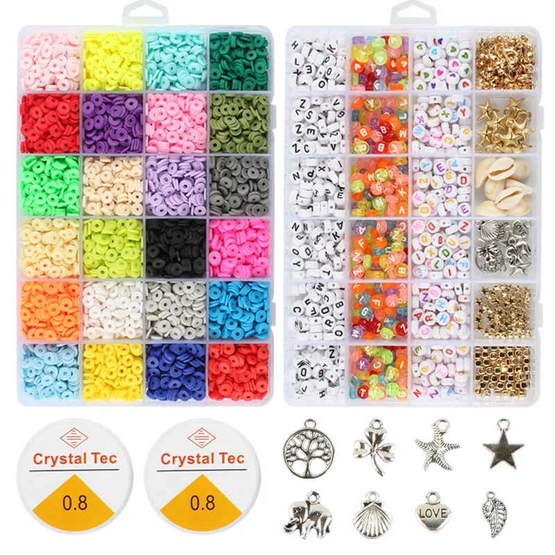 

6000 PCS DIY Jewelry Beads Accessories Box Kits Craft Seed Beads For DIY And Charms Bracelet Beads Set For Jewelry Making Kit