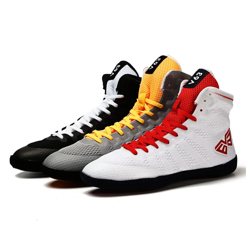 

Boxing Shoes Wrestling Shoes Training Shoes Professional High Top Breathable Non-slip For Men