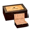 Beautiful Big Capacity Wood Cigar Humidor with High Gloss Treatment
