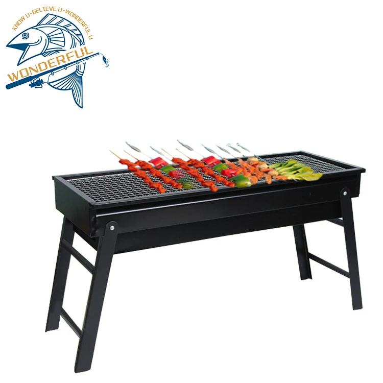 

Foldable BBQ Portable Drawer Type Outdoor Charcoal Camping Family Picnic Folding Barbecue Grill