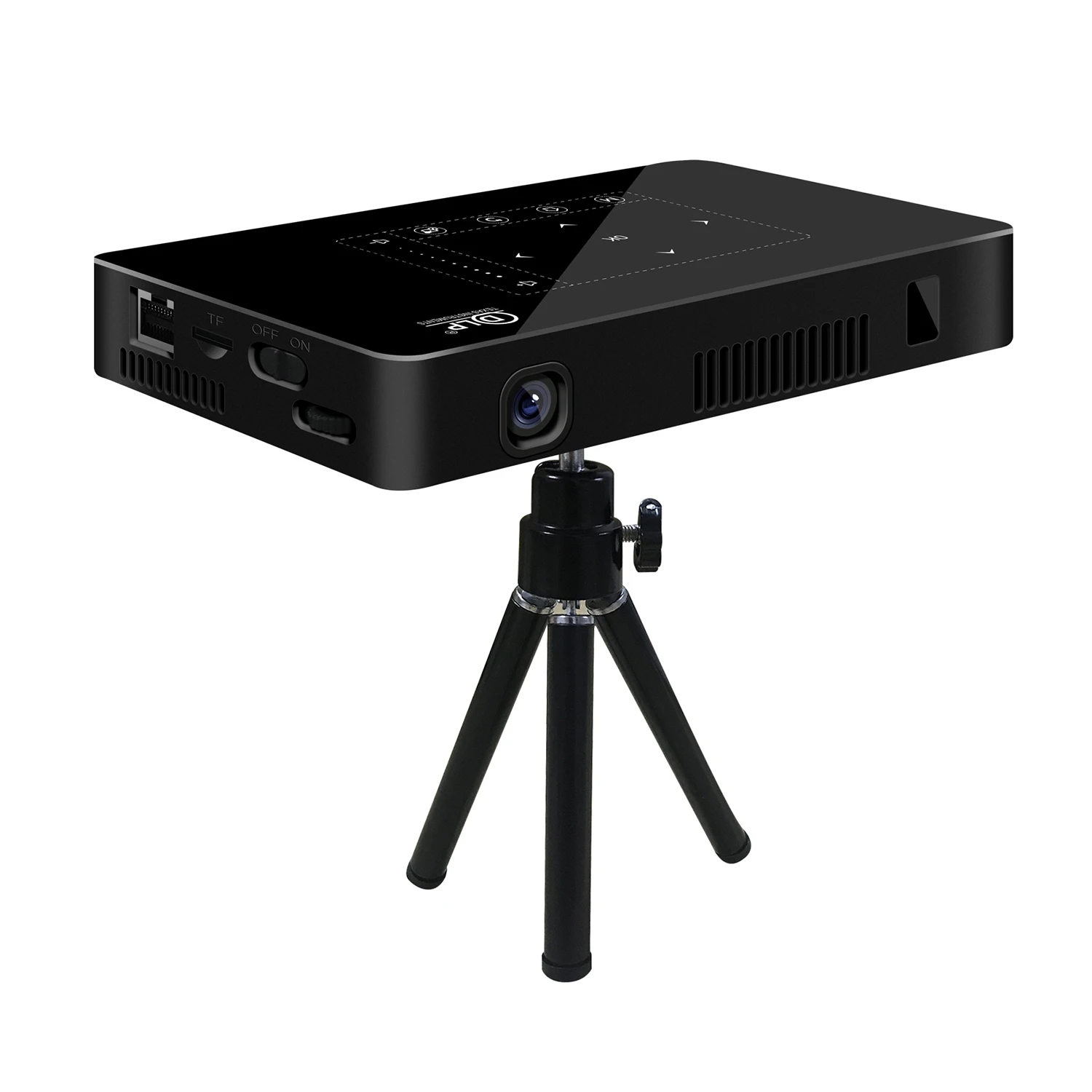 

sale New P10 DLP Mini Pocket projector (WVGA 854*480) Outdoor Home Use Mini Projectors 3D LCD Video Projector, Black