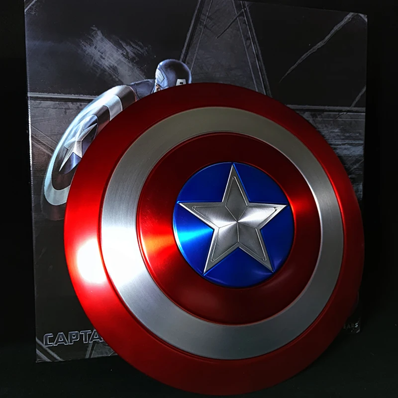 

HYMC Metal Made Props Perfect Version 1:1 Captain US Shield Cosplay Painted Version Captain Accept Do Drop Shipping