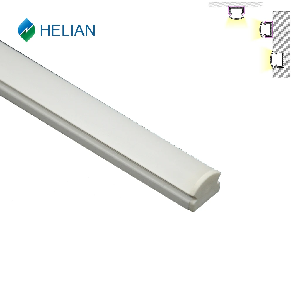 Waterproof recessed mounted Integrated led plastic profile for strip lights led bar