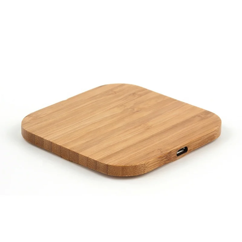 

Portable Qi Wireless Charger Slim Wood Charging Pad For Apple iPhone 12 11 Xs X Wireless Phone Charger For Samsung S10 S20