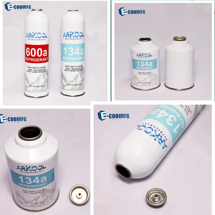 R134a gas air conditioner r134a refrigerant gas cylinder refillable / tonner