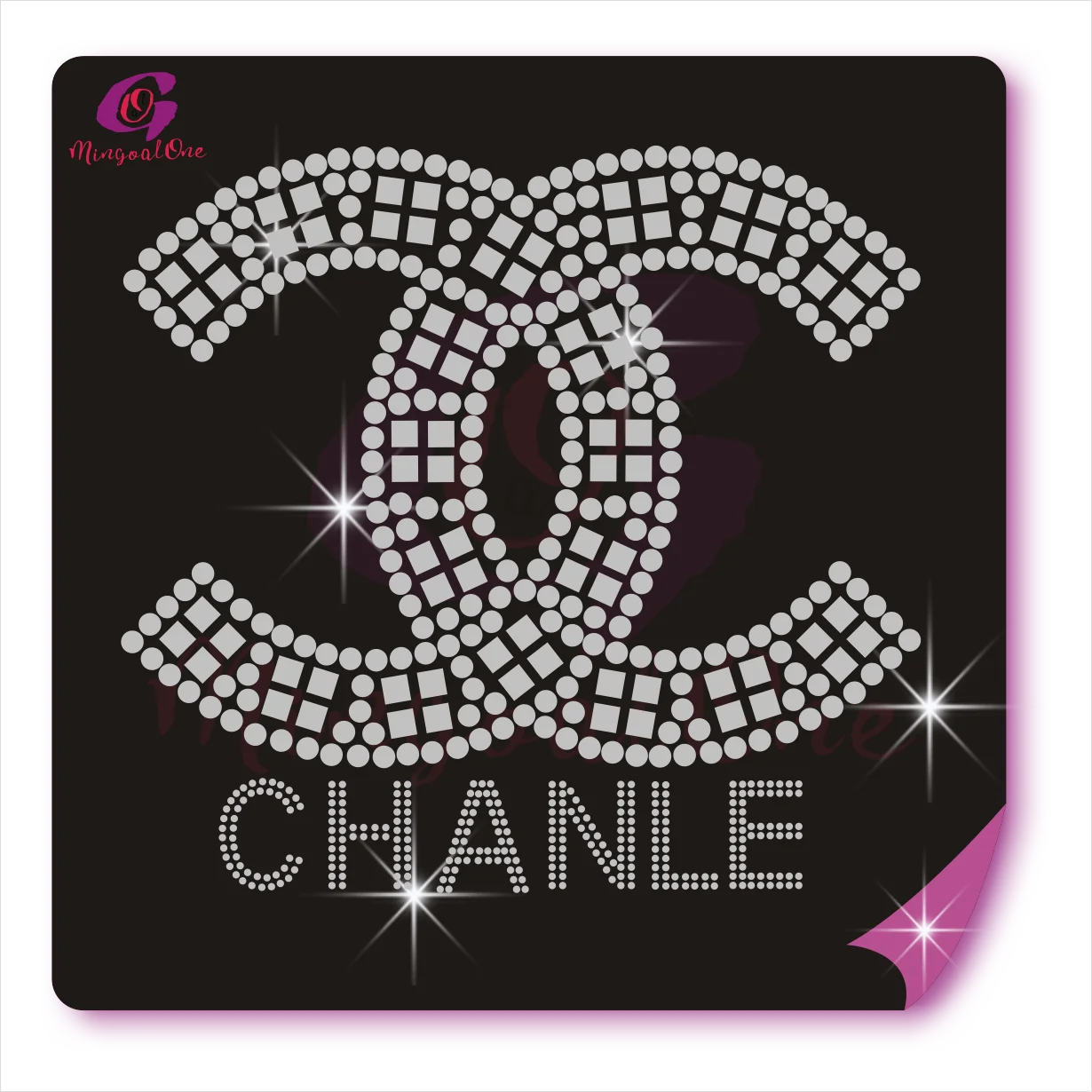 

Sparkle Brand Bling Hotfix Rhinestone Transfer Motif Fashion Rhinestone Heat Transfer Design, Select from color chart