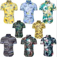 

Wholesale Price New Design Eco-friendly Custom Cotton Hawaiian Shirt Man