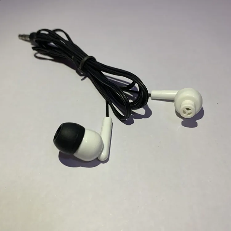 

Factory Wholesale Wired Earphone 3.5mm Wired Headphone Headphones Cheap disposable earphone earbuds silicone tips