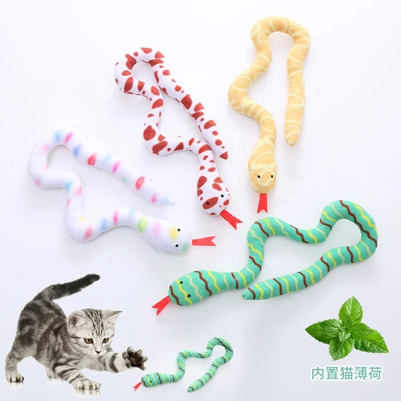 

Pet Toys For Cats Contains Catnip Plush Cat Toy Snake