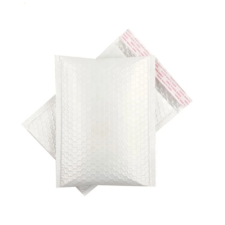 

Wholesale Customised White Fashionable Poly Wrap Shipping Bubble Mailer Bags with Printed Logo