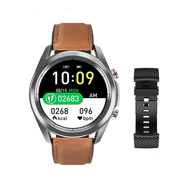 

sales smartwatch BT call siri voice Double strap ECG PPG men smart watch DT91