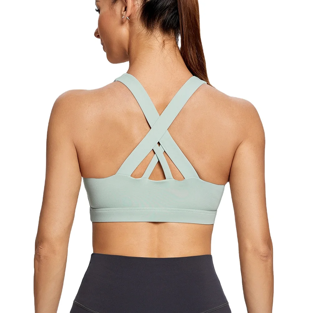 

Summer beauty back running vest style bra wide shoulder yoga front buckle high strength underwear sports casual clothing, Ready colors