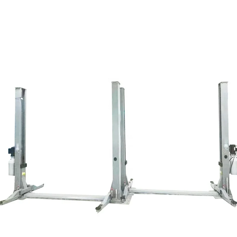 

4ton Max Lifting Capacity Floor Plate 2 Post Car Hoist, Blue,red,grey