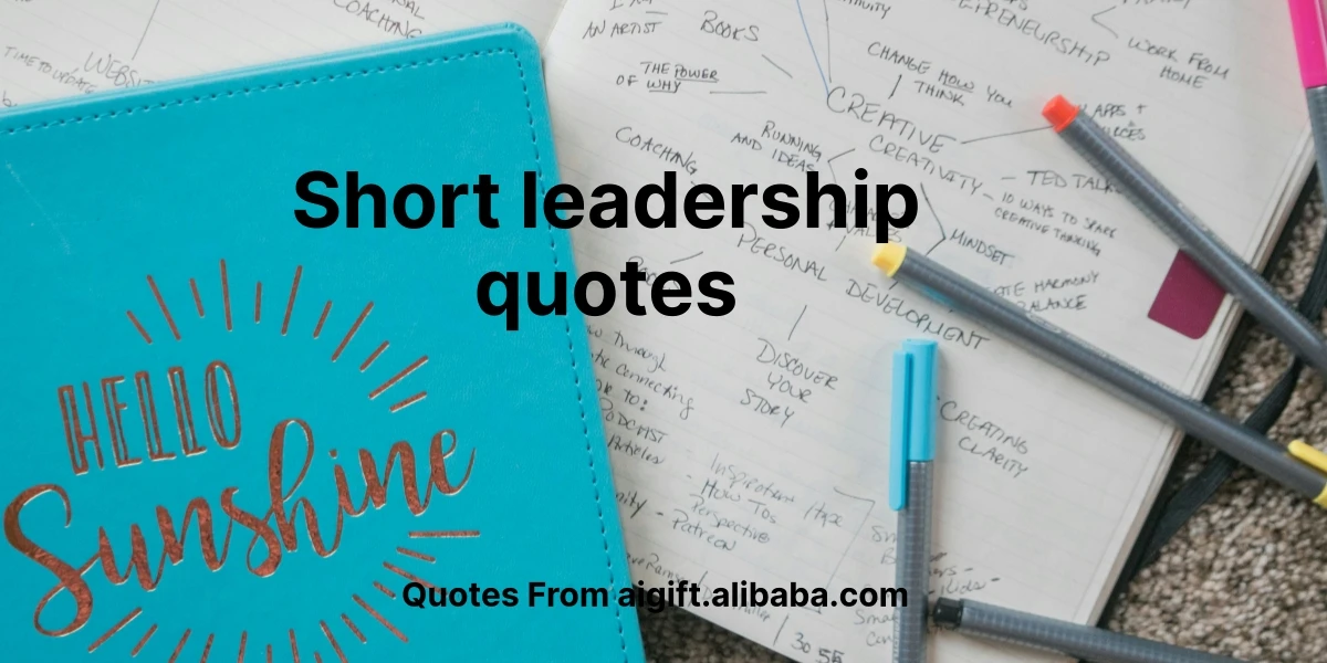 short leadership quotes