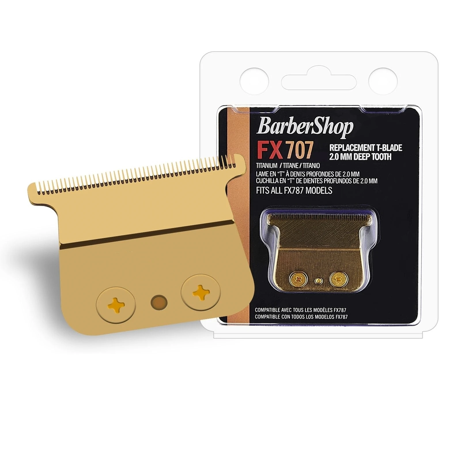 Replacement Blades Compatible With BaBylissPRO Barberology for Outlining Hair Trimmers (FX787) LoPROFX Trimmers (FX726)