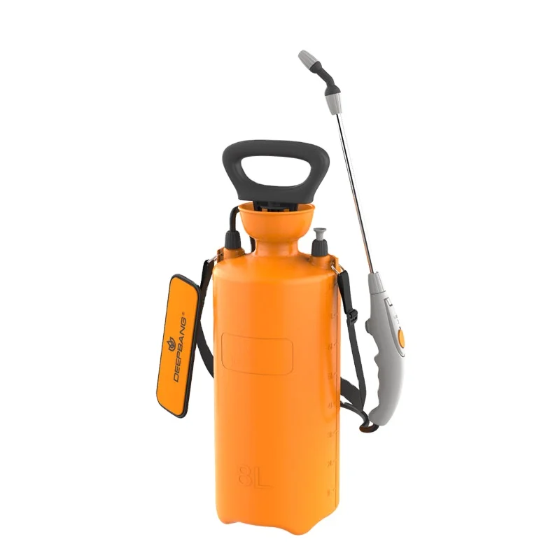 

New Products Competitive Price 8L Manual Agricultural Backpack Pressure Pump Sprayer, Orange