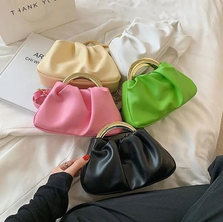 

Hot Sales Pleated Bags Women Handbags Ladies Shoulder Handbags For Women Purses 2021 Handbags