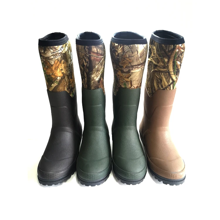 
High-Quality Wholesale Waterproof Neoprene Rubber Hiking Shoes Hunting Boots for Men 