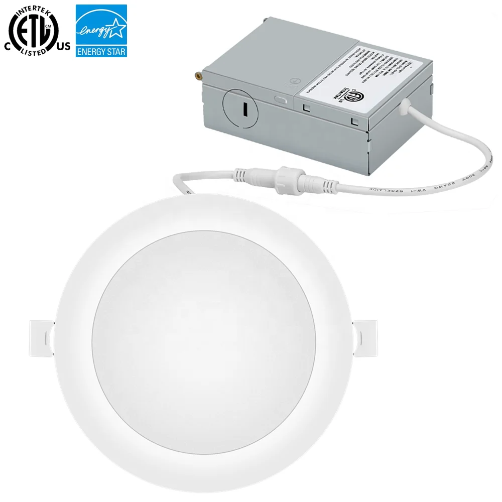 Energy Star & ETL 6inch Junction Box Recessed Mounted Slim Round LED Panel