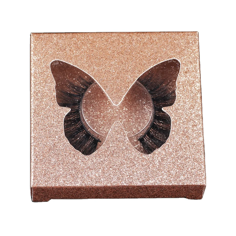 

FX-S63 Single Packing 6d Eyelashes Butterfly Hollow Out Candy Eyelash Box Winged 6D Eyelash Wholesales Price Hand Made Lash