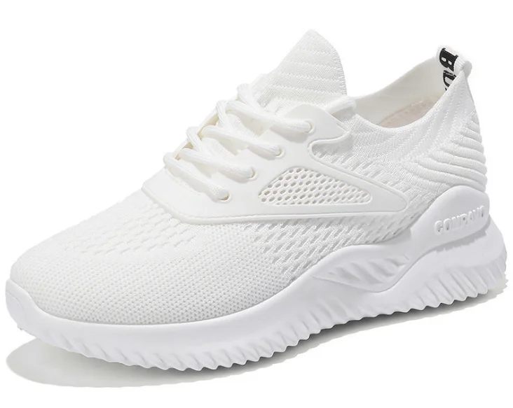 

made in China good quality white women's sports shoes, 3 colors