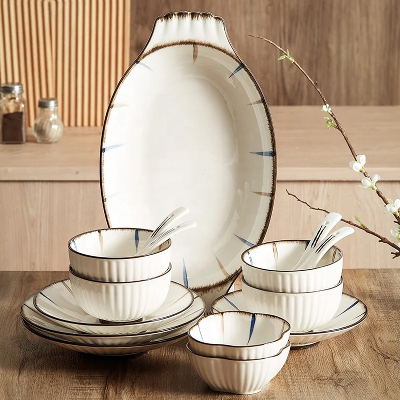 

Customized Restaurant Hotel European Wholesale Dinner Set China Ceramic Porcelain Dinnerware Tableware Sets, As picture or customized