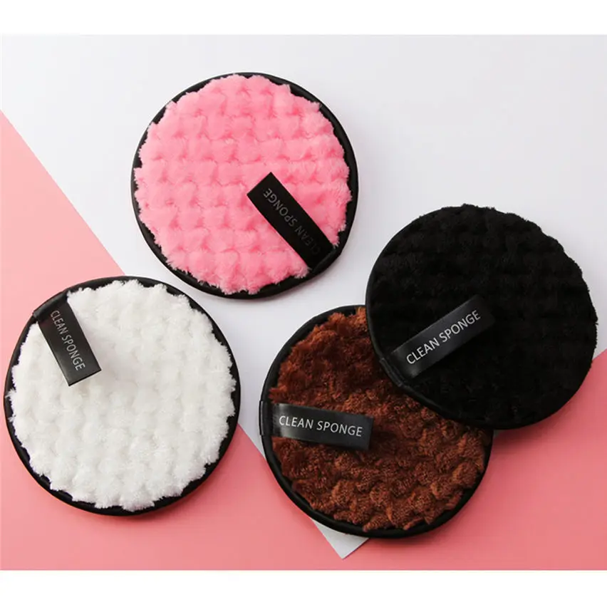 
Beauty Eye Cleaning Wipes Private Label Microfibre Makeup Remover Microfiber Puff Cotton Pads OEM 