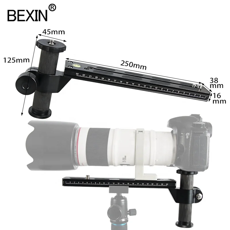 

Camera Accessory 250mm Aluminum Quick Release Plate Long Nodal Slide Rail heavy Long focus telephoto Lens Support holder bracket