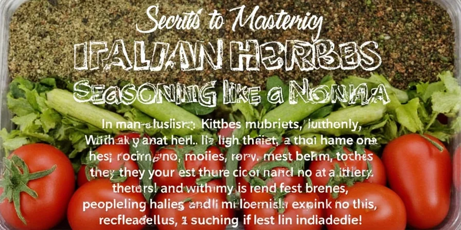 Jar of homemade Italian herb seasoning