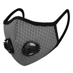 Bicycle Ear loop Mesh Face Cover Bicycle Windproof And An-ti Dust Cycling Activated Filter Face Cover with Valve