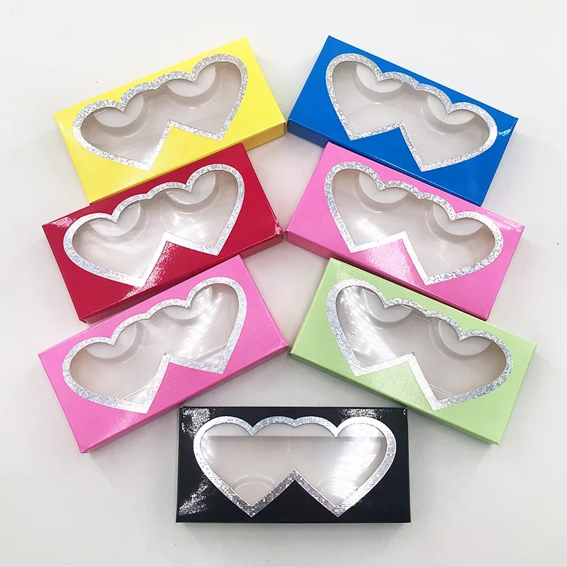 

Wholesale heart/lollipop/girl head shape soft paper lashes box for 16mm-25mm mink eyelashes strip lash customized logo packaging, As pics show