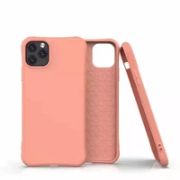 

for iphone case colors glossy for iphone 11 pro max 64gb for apple Matte Frosted TPU Shockproof Phone Back Cover