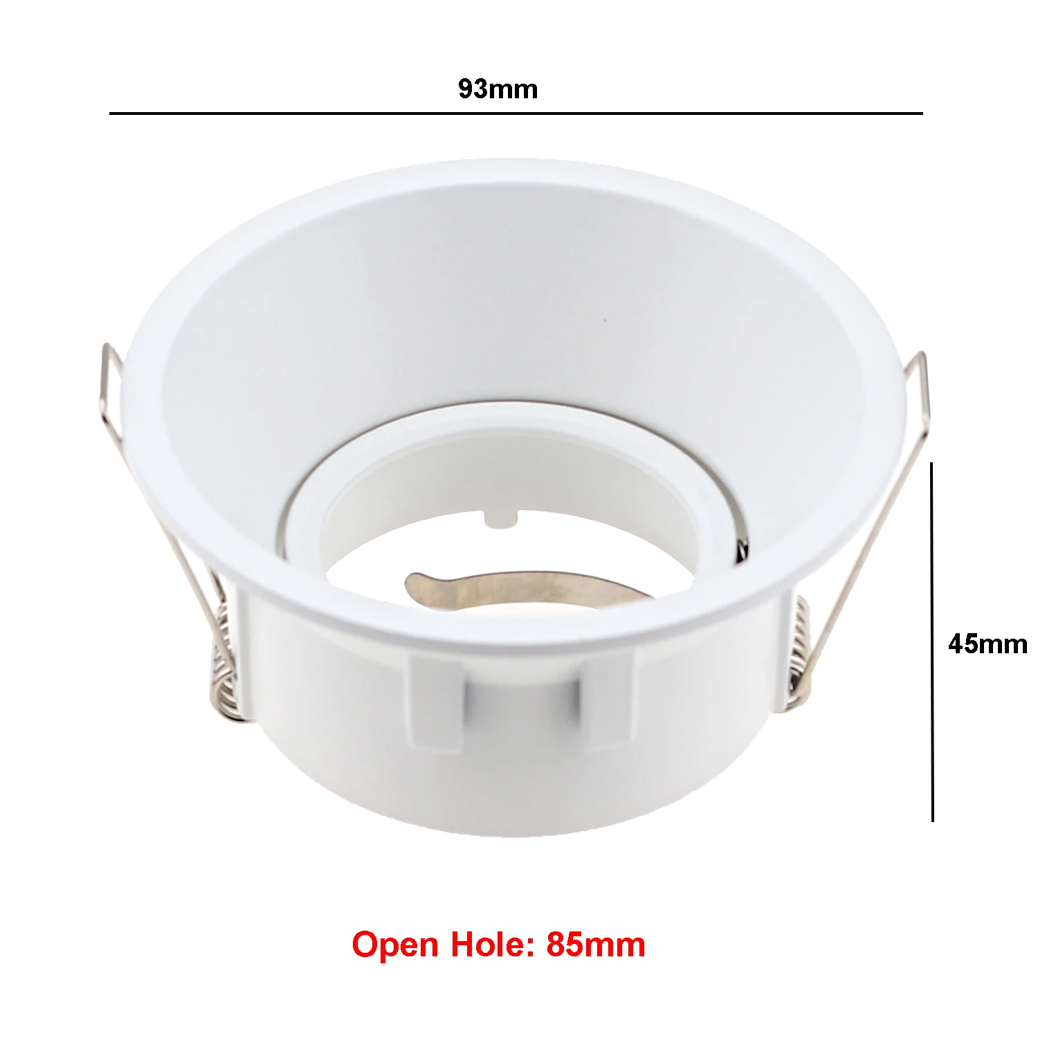 Factory Price Led Housing Aluminum Led Recessed Down Light Round Housing For Lamps