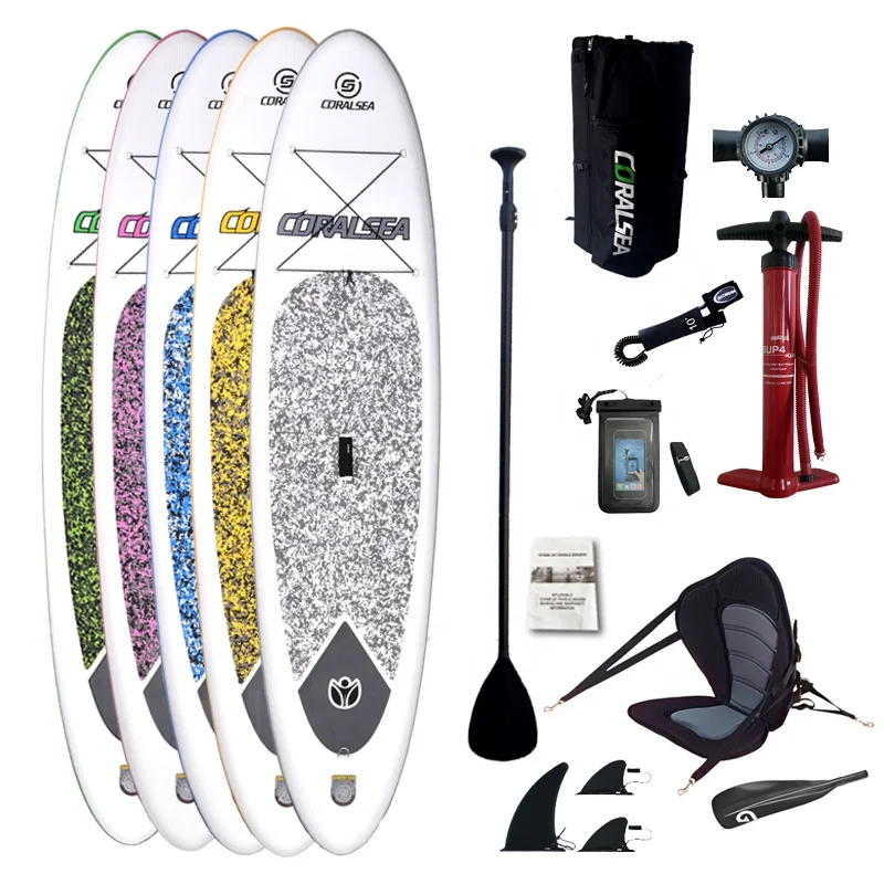 

52Double layer rail material OEM&ODM sup board sup inflatable stand up paddle board set, Customized color