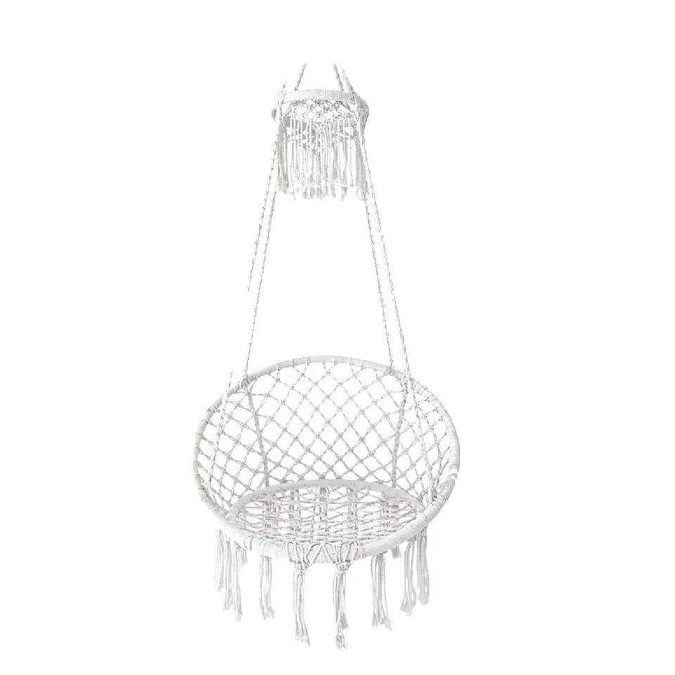 WOQI Rope Hanging Chair Round Swing Chair for Outdoor Camping-Wholesale Supplier