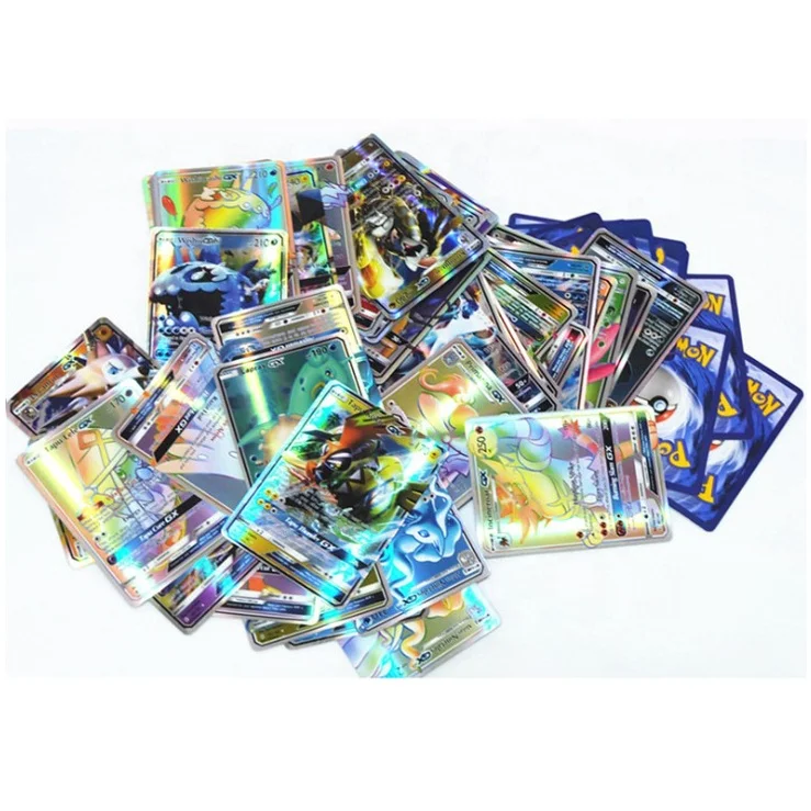 

20-200 Pcs no repeat Pokemon GX EX MEGA Trading Cards Game Battle Carte Trading Children Gift Toy, Colors printed