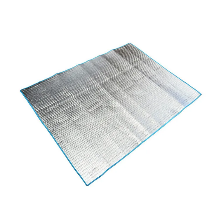 

Moisture-Proof Large Outdoor Aluminum Foil Camping Pad for 3-4 People, Silver