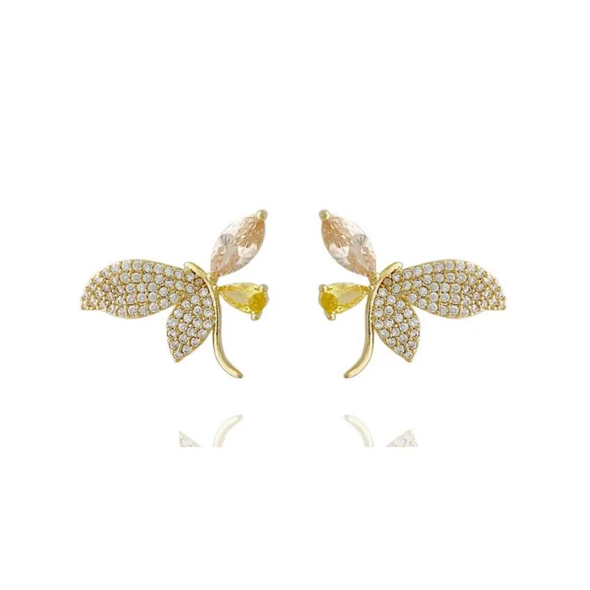 

00097-23 Multi-Color Designs Alloy Earrings for Women Gold Color Metal Statement Earrings Jewelry