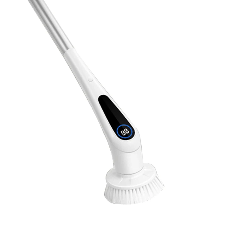 

Cop Rose Cordless Cleaning Brush Electric Spinning Power Brush Floor for Washing Bathroom Kitchen Cleaning, White