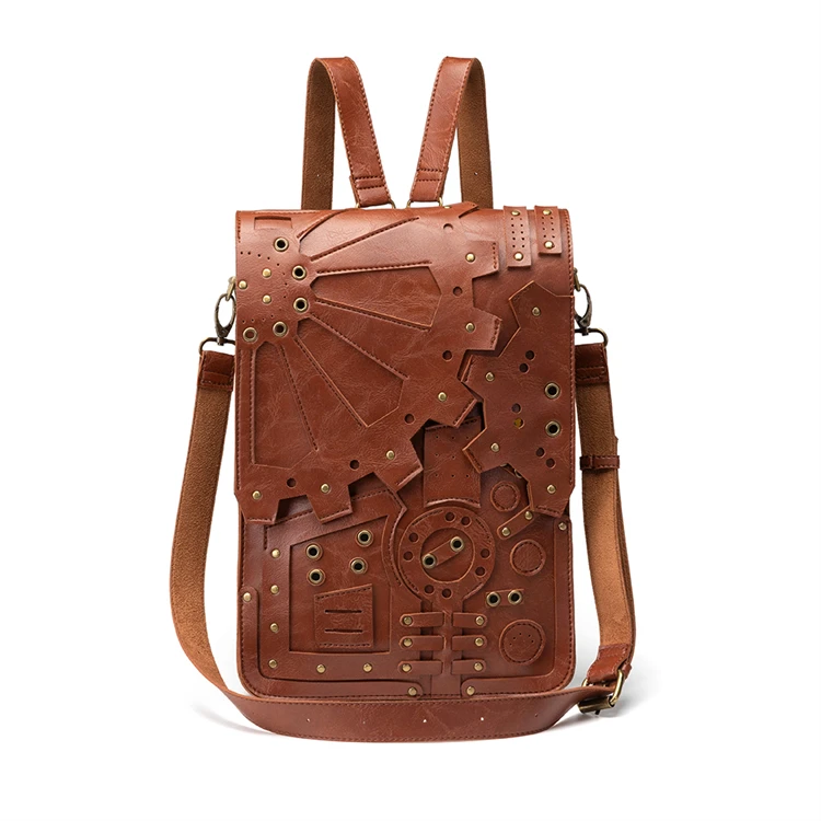 

Retro Style PU Genuine Leather bag manufacturer Shoulder Bag Satchel Briefcase Messenger Bag, Brown