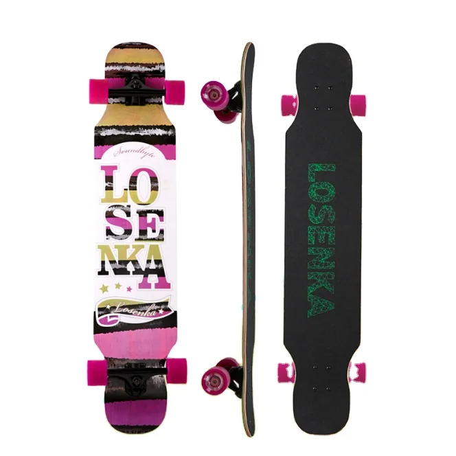 

Wholesale Custom Skateboard Dropship Deck Chinese Maple Wood Longboard