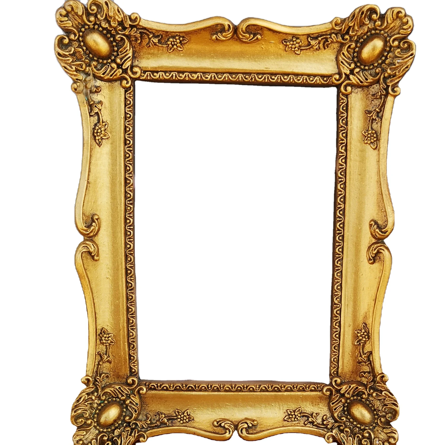 

Classic Home Decors 7 Inch Gold Color European Resin Photo Frame