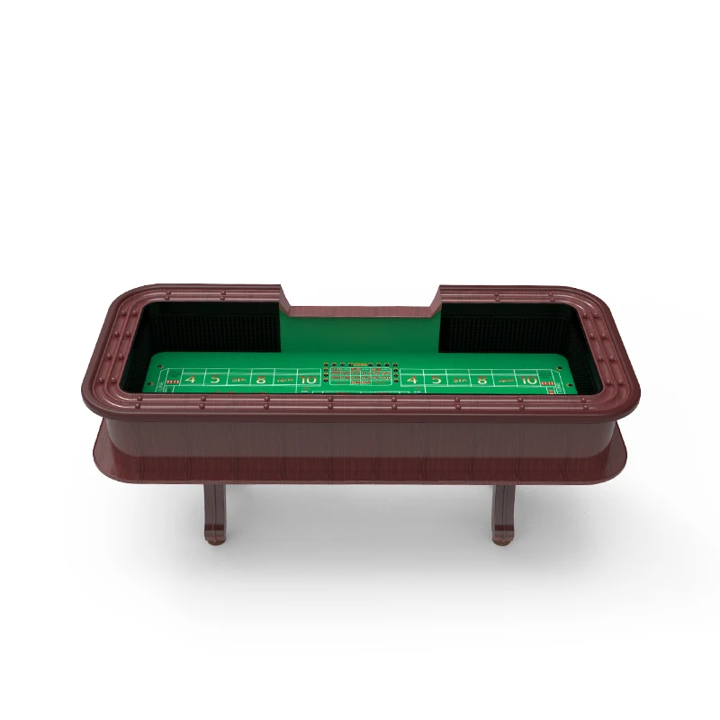 

YH Cheap Entertainment H Legs Dark Brown Craps Tables For Casino Wholesale, Customize