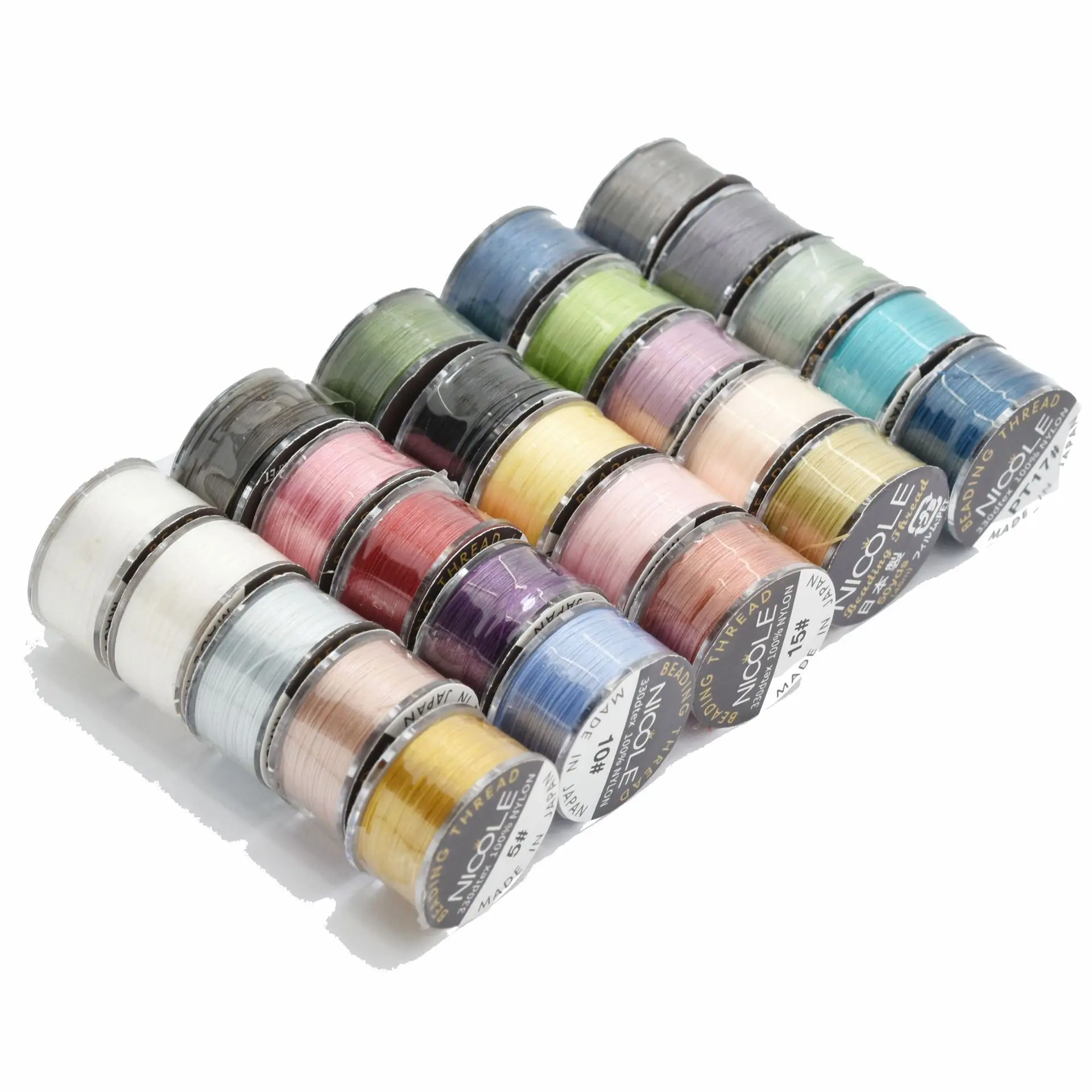 330 Dtex Colorful Miyuki Beading Thread,50 Yards Roll Diy Jewelry Cord