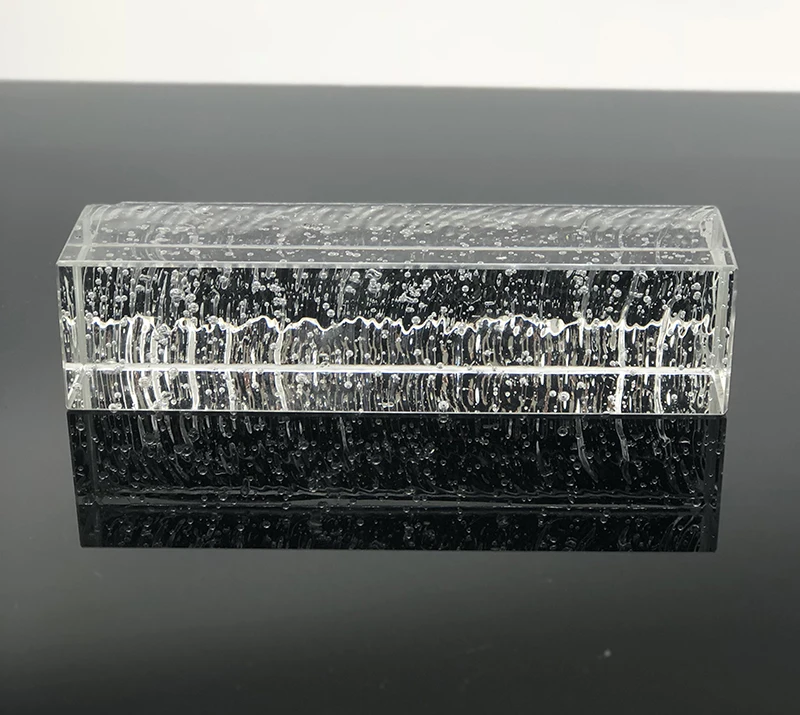 
Jingyage crystal glass blocks bubble sliver plated mirror effect glass bricks for wall use 