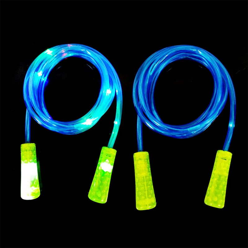 

Light Up Skipping Rope Multi Colour Glow Children Adults Fitness Outdoor Activity YS-BUY