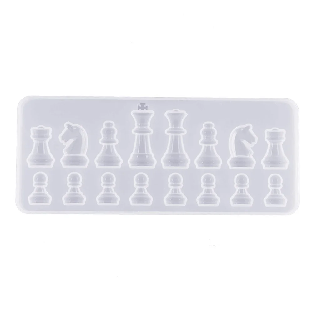 

Crystal Chess Shape Silicone Mold DIY Ornament Resin Casting Jewelry Making Craft Mold Kitchen Accessories, Asshown